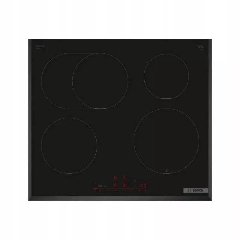 Induktionskochfeld Bosch PIF651HC1E, 60 cm, 4 Zonen, Touch-Bedienung, schwarz, 7400 W Anschlusswert