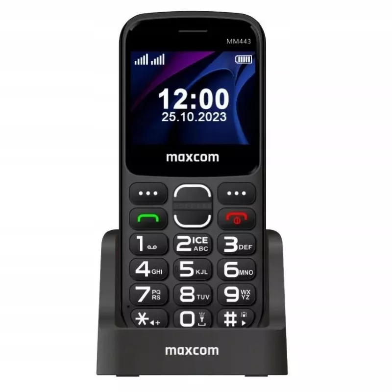 Maxcom Comfort MM443 S Nabjacou Stanicou ierna/schwarz