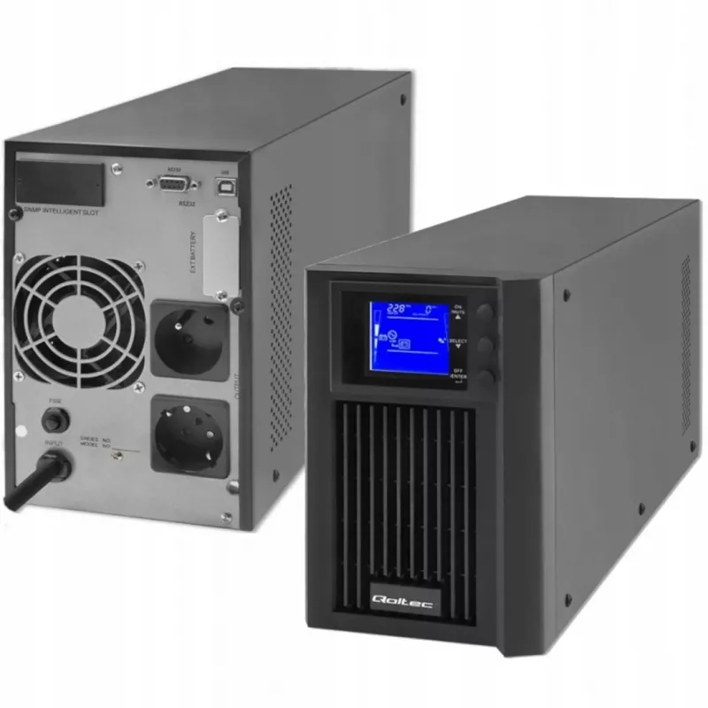 Unterbrechungsfreie Stromversorgung QOLTEC 53981 On line 2kVA, 2000 VA Kapazität