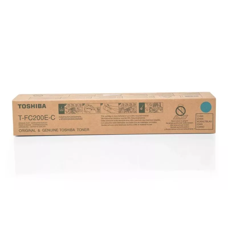 Toshiba 6AJ00000259/T-FC200EC Toner-Kit Cyan. 33.6K Seiten für Toshiba