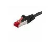 Wentronic Goobay CAT 6 Patchkabel, S/FTP (PiMF), Schwarz, 5 m - LSZH halogenfrei, Kupfer (68700)