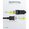 DisplayPort 1.2 auf HDMI Adapterkabel 1.4 4K @ 30Hz / Ultra High Speed HDMI Kabel / vergoldeter Stecker für einwandfreie Signalübertragung / Laptop