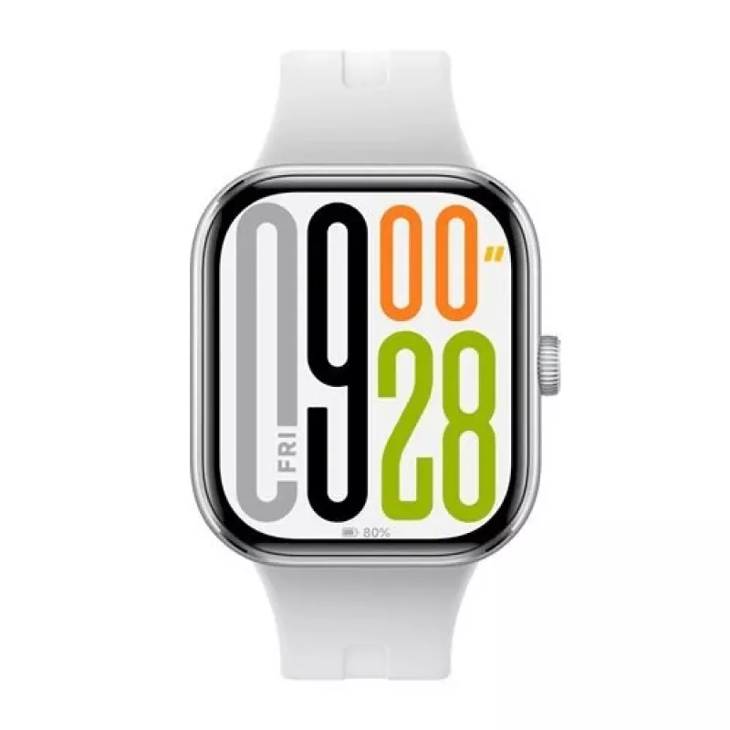 Smartwatch Xiaomi Watch 5 Silber, 2,07 Zoll (5,26 cm) AMOLED, 47,5 mm Gehäuse, TPU-Armband, 5 ATM, 24 Tage Akkulaufzeit
