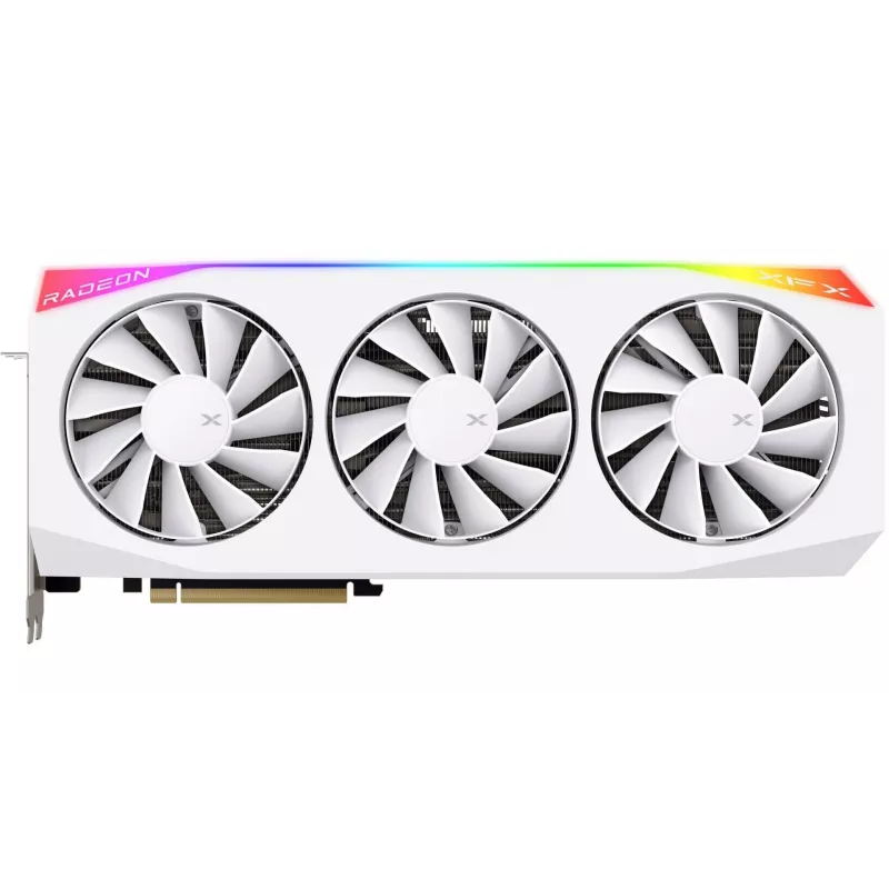Grafikkarte XFX Radeon RX 9070 XT — 16 GB GDDR6, 256-bit, PCIe x16, 3 Lüfter, Weiß, 360 mm