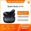 Headset Xiaomi Buds 6 Pro kabellose In-Ear-Ohrhörer, Bluetooth 5.3, ANC, 36 h Gesamtwiedergabezeit, Ladecase 480 mAh, Glacier Weiß