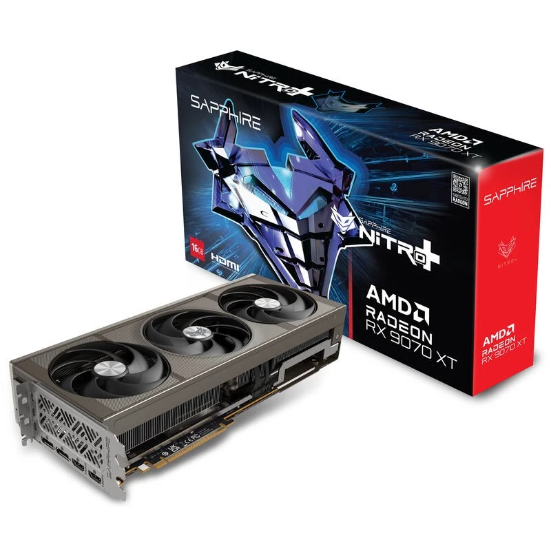 Sapphire Grafikkarte Radeon RX 9070 XT, 16 GB GDDR6, PCIe 5.0, 256-Bit, 330W TDP