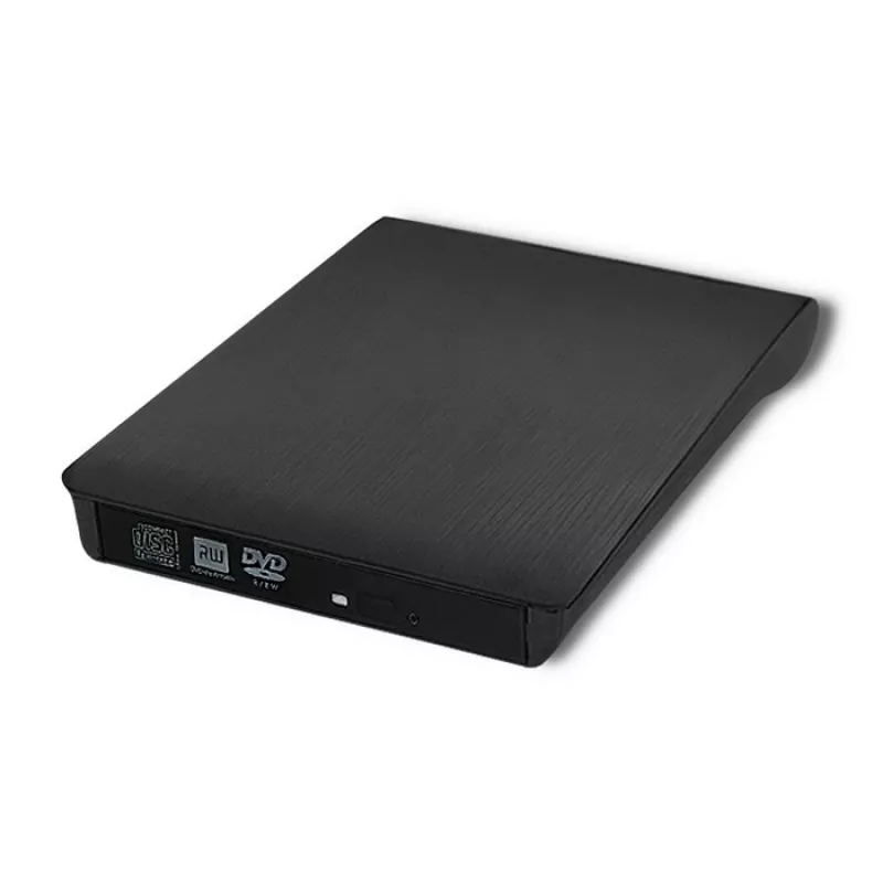 Externes DVD‑RW-Laufwerk QOLTEC 51857 — USB 3.0, SATA-Schnittstelle, DVD±R 8x, DVD±RW 4x, DVD‑RAM 5x, CD 24x, schwarz