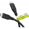 Kabel USB-C auf USB-C 3.2 Gen2, 10 Gbit/s, 1m, schwarz, Power Delivery 3.0, 100W, 4K, 60Hz
