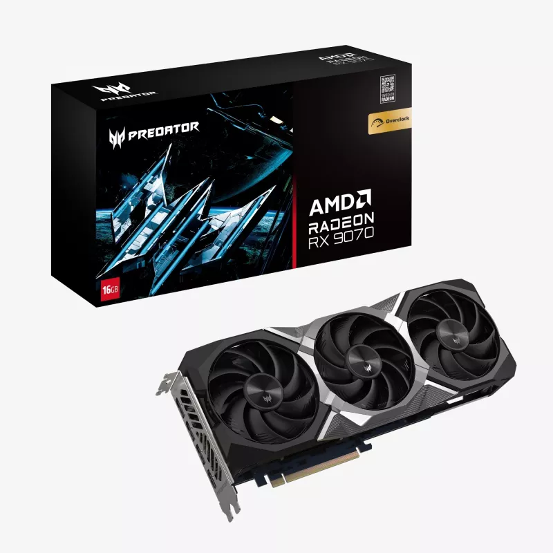 Acer Predator BiFrost Radeon RX 9070 OC 16GB GDDR6 Grafikkarte