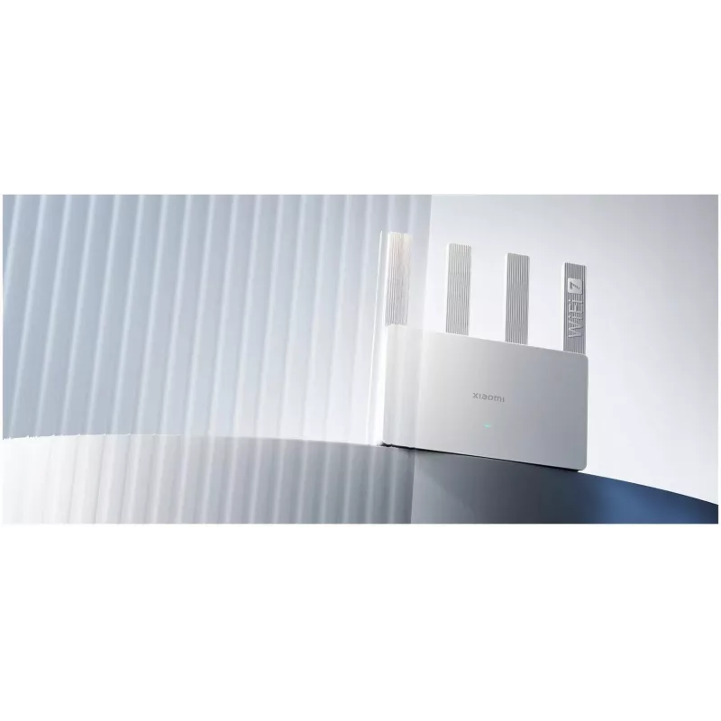 Tragbarer WLAN-Router Xiaomi BE3600 — Dualband 2,4/5 GHz, Wi‑Fi 7 (802.11be), 2,5 Gigabit Ethernet, 4× LAN, 2×2 Antennen, Weiß