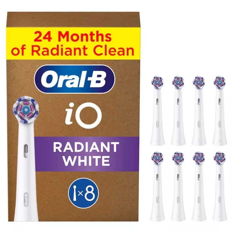 Oral-B IO Series Radiant Weiß Original Bürstenköpfe zur Zahnaufhellung 8