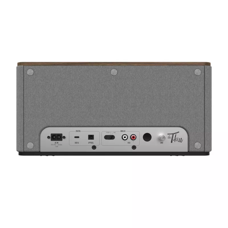 Klipsch the Three Plus Premium Bluetooth Lautsprechersystem Walnuss USB RCA...