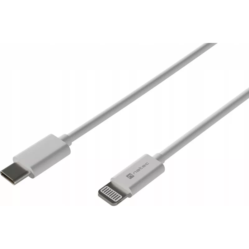 Kabel USB Natec USB-C Lightning 1 m Weiß (NKA-2150)