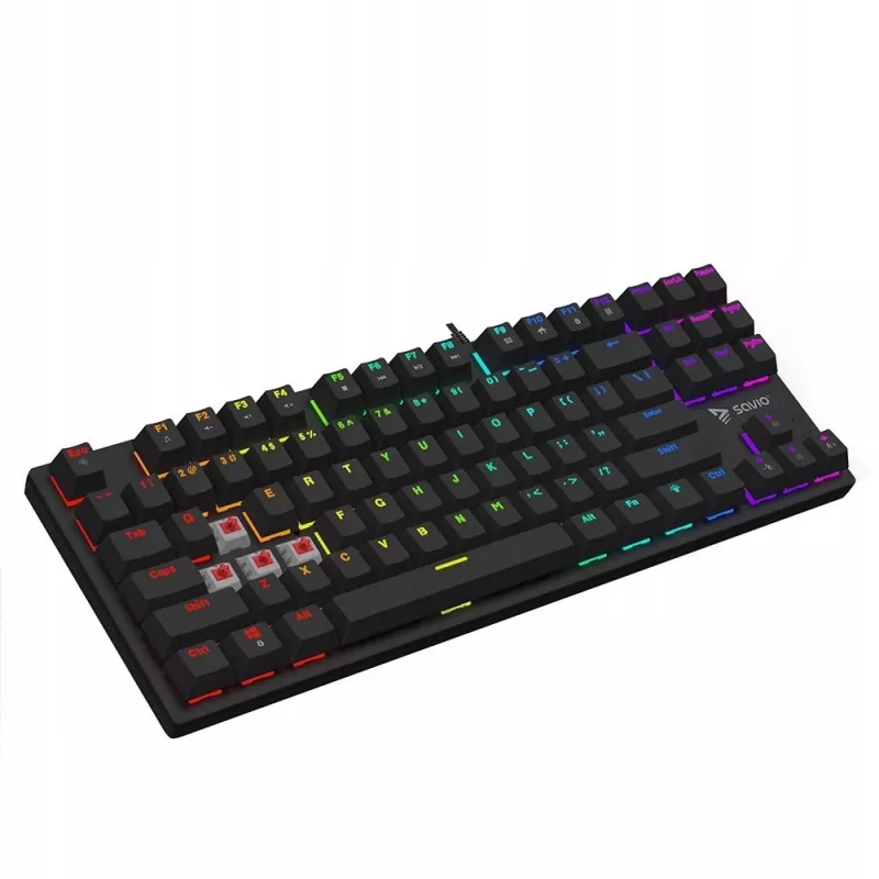 Mechanical Keyboard RGB Tempest X2 Outemu Red Savio Savgk-tempest X2 Red