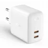 Wandladegerät Aukey PA-B4 2x USB Weiß GaN – kompaktes USB-Netzteil mit zwei USB-Anschlüssen