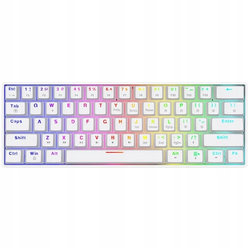 Mechanische Tastatur Whiteout X2, Blue Outemu, Hot Swap Savio Savgk-white