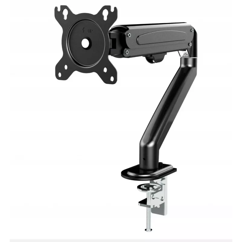 Maclean MC-860N Monitorhalterung, mit Gasfeder, 13-27, 8 kg, Schwarz