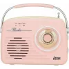 Retro-Tischradio Eltra LUIZA RETRO SP-11 mit MP3, USB und SD-Kartenunterstützung, pink