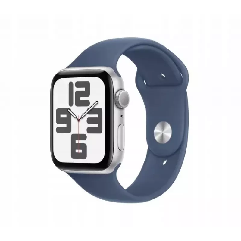 Apple Watch SE GPS 40mm Silber Aluminiumgehäuse mit Denim Sportarmband