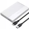 Gehäuse für 2,5-Zoll-SATA-SSD/HDD QOLTEC 52278 USB 3.0, unterstützt bis zu 2 TB