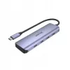UNITEK uHUB Q4 USB-Hub Typ-C 5000 Mbit/s Grau