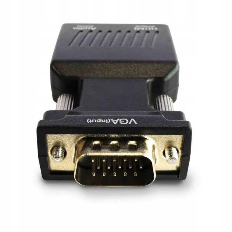 SAVIO CL-145 VGA-zu-HDMI-Konverter, Audio, Full HD, Schwarz