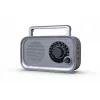 Tragbares Eltra HANIA grau FM/AM-Radio, kompaktes Design, batteriebetrieben