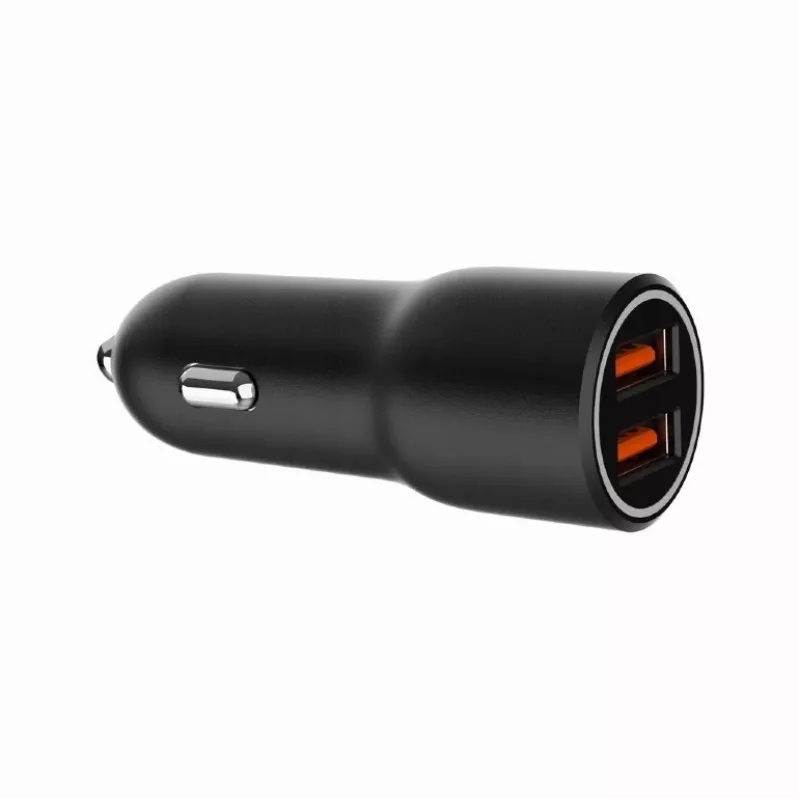 Auto-Ladegerät für Mobilgeräte Gembird TA-UC-A2QC36-CAR-01, 36 W, 12–24 V, Zigarettenanzünder, schwarz