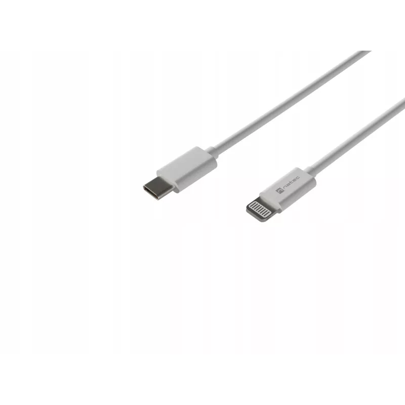 Kabel Lightning (m) -> USB-C (m) 2m MFi Prati Weiß Natec NKA-2151