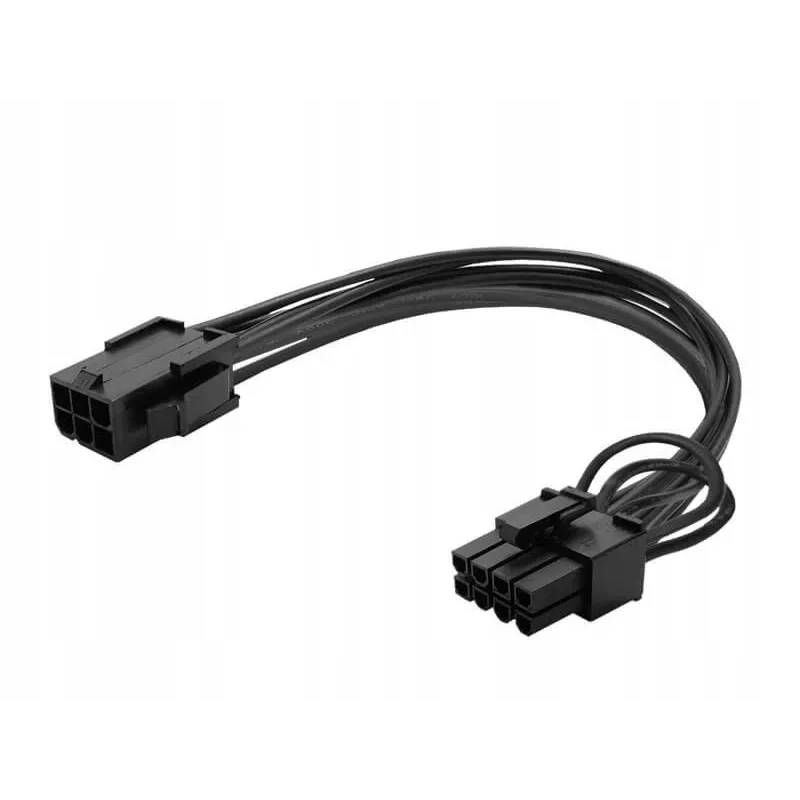Savio AK-49 6-Pin auf 8-Pin PCI-Express-Stromkabel 0,18 m Schwarz