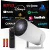 Projektor WiFi Fernbedienung Android TV 130 Zoll 4K Full HD HY300 Pro LED