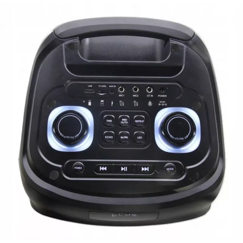 Power Audio Party Box Lautsprecher BT Karaoke 2 Mikrofone Fernbedienung PRIME3 APS91