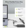 Goobay USB Hub 74456 Type-A 5000 Mbit/s Hellgrau