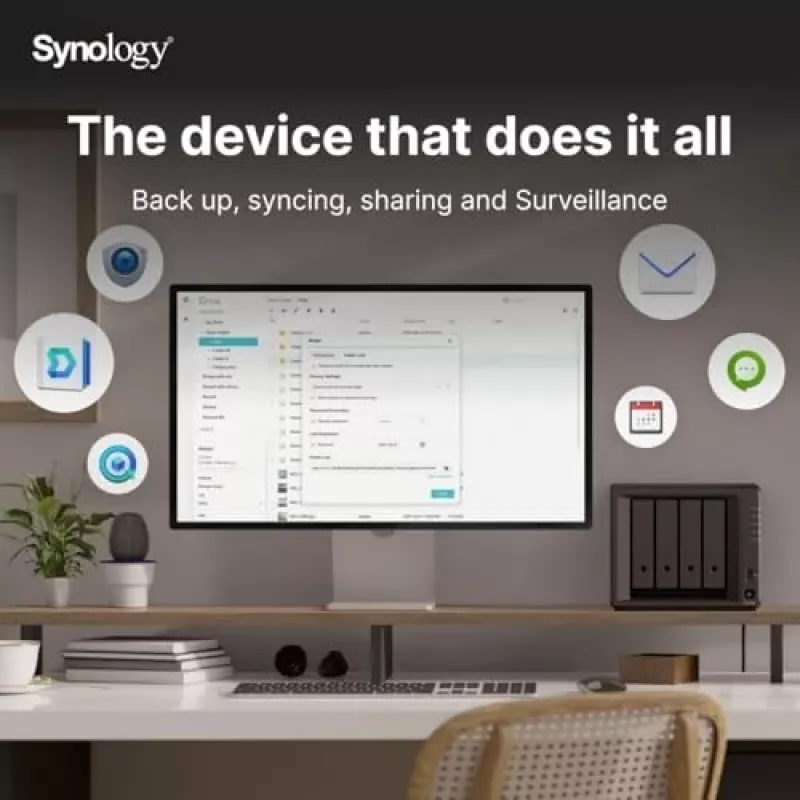 Synology DiskStation DS925+ NAS/Storage-Server Ryzen Embedded V1500B 4 GB DDR4 0 TB Schwarz