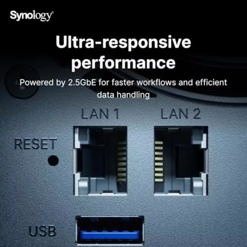 Synology DiskStation DS925+ NAS/Storage-Server Ryzen Embedded V1500B 4 GB DDR4 0 TB Schwarz
