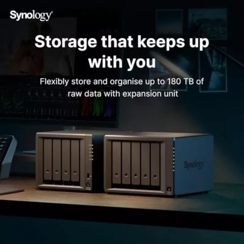 Synology DiskStation DS925+ NAS/Storage-Server Ryzen Embedded V1500B 4 GB DDR4 0 TB Schwarz