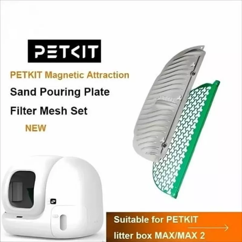 PETKIT Magnetischer Streuausgießplatten-Filternetz-Set Effektive Streu für PETKIT PURA MAX 2 Katzenklos automatische Toilette