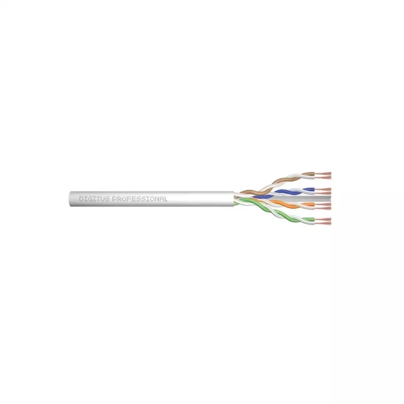 Netzwerkkabel Digitus CAT 6 U/UTP Twisted-Pair-Patchkabel, unkonfektioniert 100 m, grau