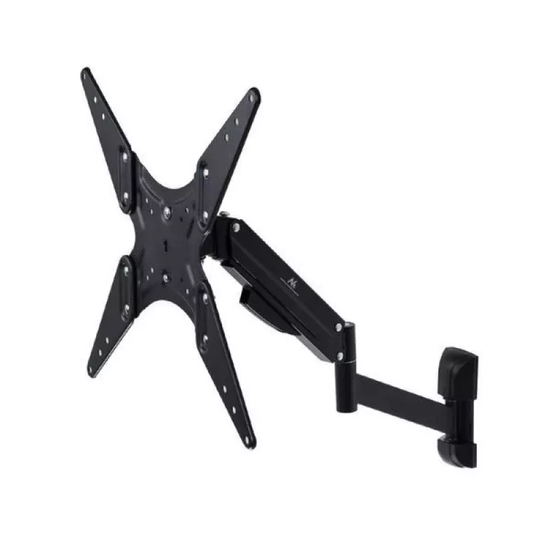 TV-Gasdruckfederhalterung MACLEAN MC-784 für 32–55 Zoll Fernseher, einstellbare Neigung und Höhe, max. Belastung 21 kg, Wandmontage, schwarz