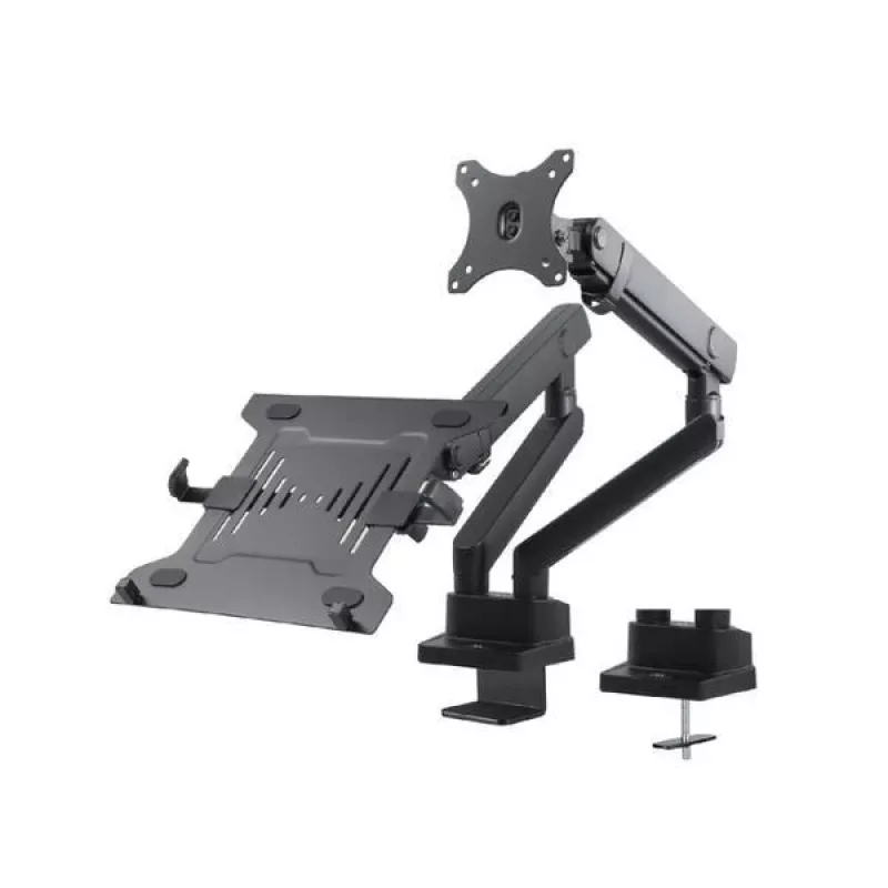 Duale Monitor- und Laptop-Tischhalterung MACLEAN MC-813 für 17–32 Zoll Bildschirme, VESA 75x75/100x100