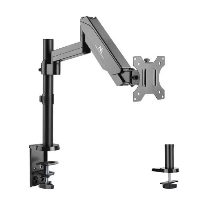 Schreibtisch-Monitorhalterung MACLEAN MC-775 für 32 Zoll (81,3 cm) Bildschirme, VESA 75x75–100x100, bis 8 kg, grau