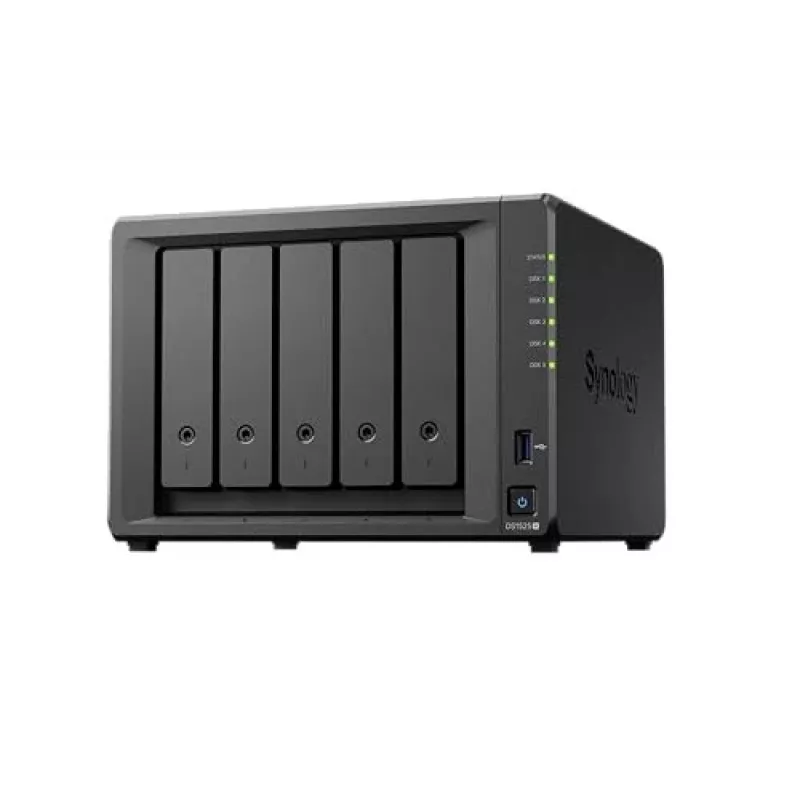 Synology DiskStation DS1525+ NAS/Storage-Server Ryzen Embedded V1500B 8 GB DDR4 0 TB Schwarz