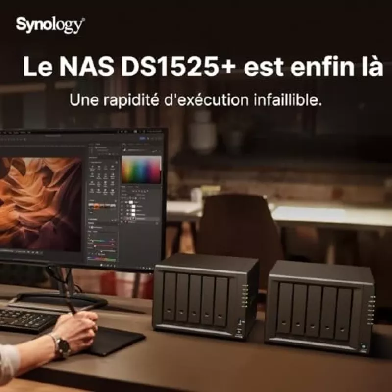 Synology DiskStation DS1525+ NAS/Storage-Server Ryzen Embedded V1500B 8 GB DDR4 0 TB Schwarz