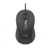 Logitech Signature Wired M520 for Business Optical Wired Maus USB-C Plug-and-Play Windows/Mac/Chrome/PC/laptops - Graphite
