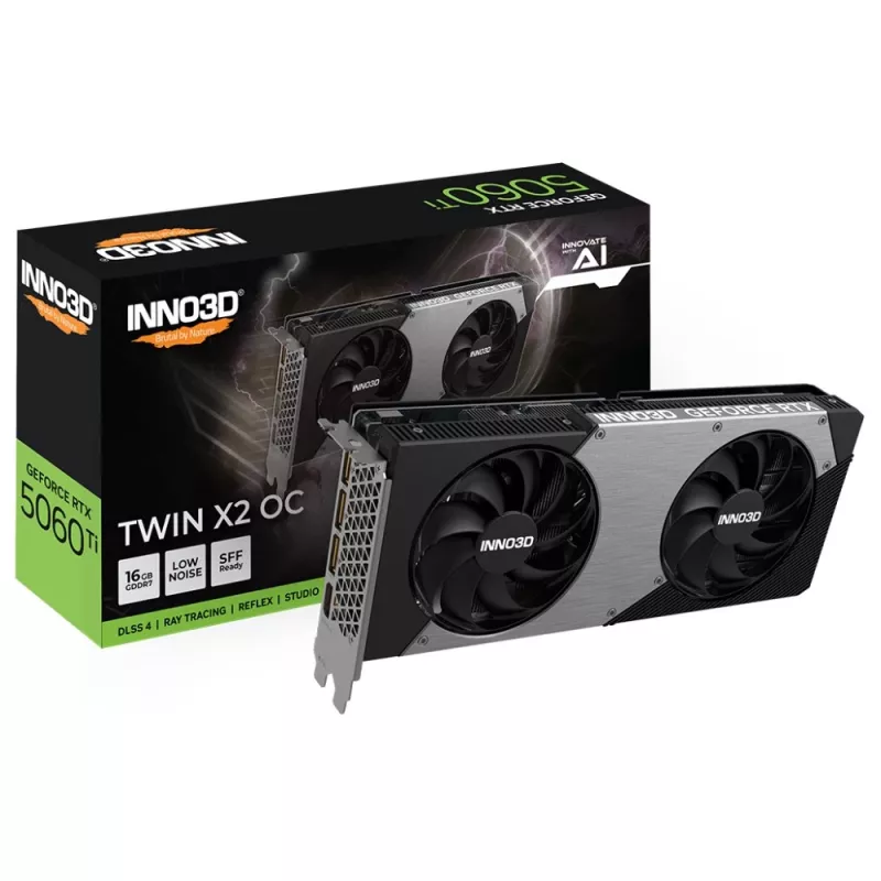 INNO3D GeForce RTX 5060 Ti TWIN X2 OC 16GB GDDR7 Grafikkarte