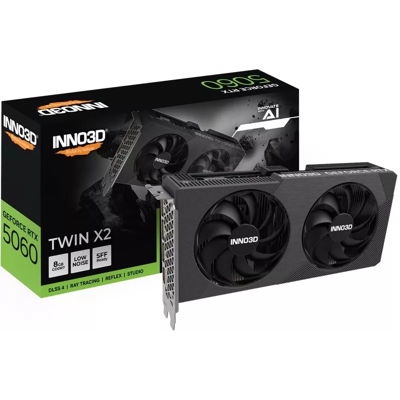 INNO3D GeForce RTX 5060 Twin X2 8GB GDDR7 Grafikkarte