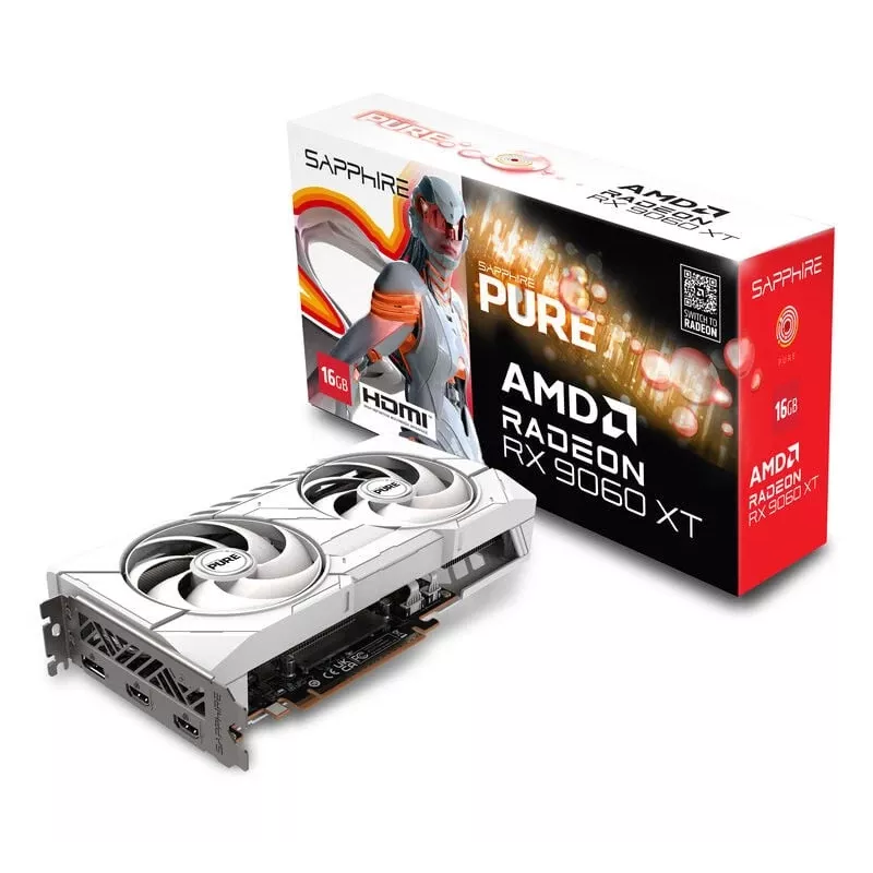 SAPPHIRE PURE Radeon RX 9060 XT Gaming OC 16GB Grafikkarte
