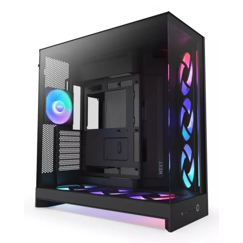 NZXT PC-Gehäuse H9 Flow RGB+ Midi-Tower schwarz