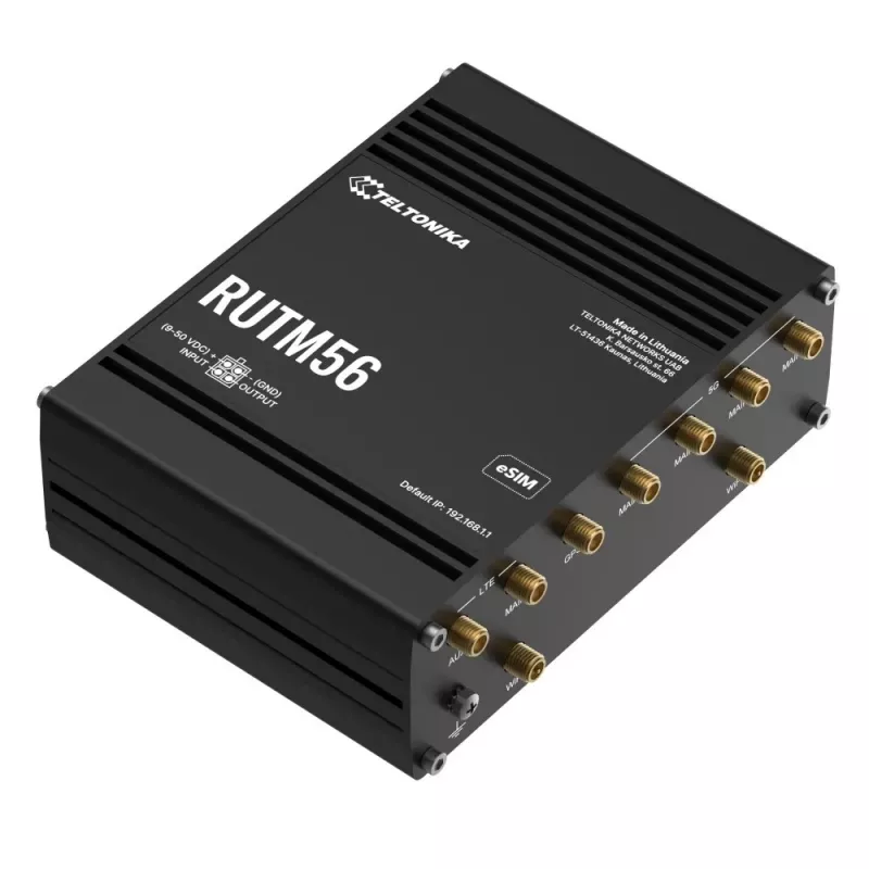 Router TELTONIKA RUTM56 dual modem, 802.11ac Wi‑Fi, Gigabit LAN x4, Mesh-Unterstützung, MU‑MIMO (kein mobiles Breitband)