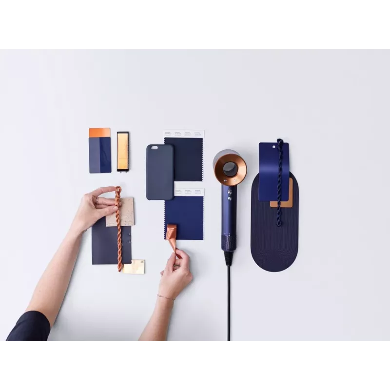Dyson Supersonic Straight+Wavy HD07 Haartrockner, Preußischblau / Kupfer (113277-01)